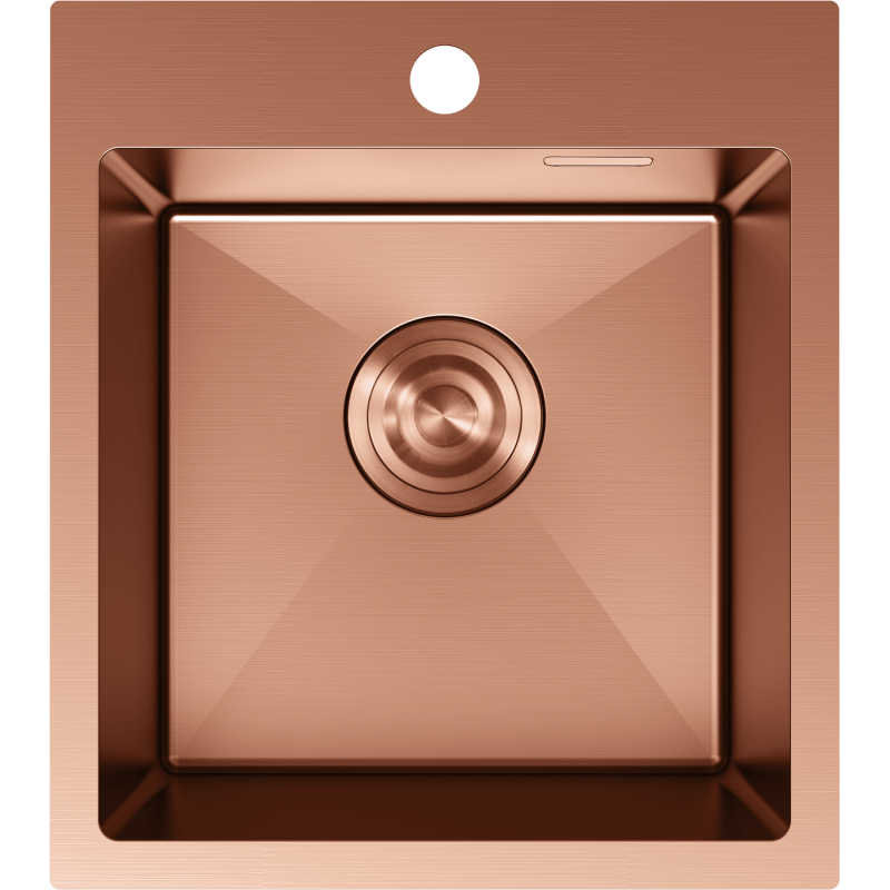 Mexen Solix plieninė vienos sekcijos kriauklė 400 x 450 mm, varis - 6401401000-65