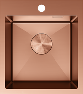 Mexen Solix plieninė vienos sekcijos kriauklė 400 x 450 mm, varis - 6401401000-65