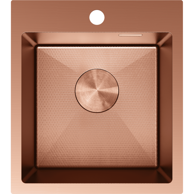 Mexen Solix plieninis vienos dalies kriauklė 400 x 450 mm, varis HC - 6401401000-65HC