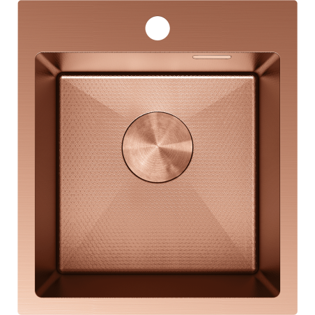 Mexen Solix plieninis vienos dalies kriauklė 400 x 450 mm, varis HC - 6401401000-65HC