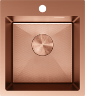 Mexen Solix plieninis vienos dalies kriauklė 400 x 450 mm, varis HC - 6401401000-65HC