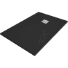 Mexen Stone+ Kompozitinis stačiakampis dušo padėklas 110 x 70 cm, Juoda - 44707011