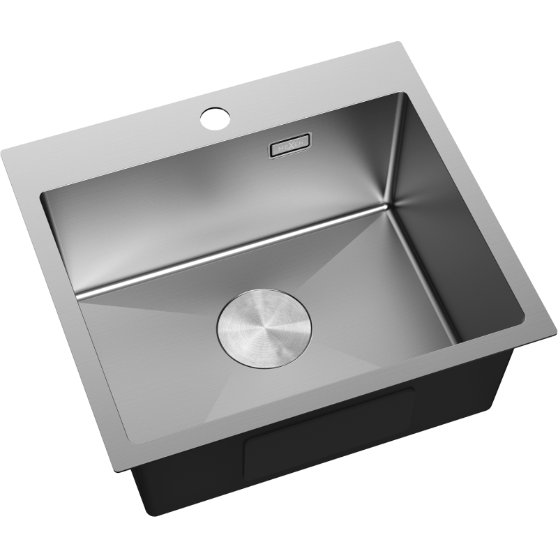 Mexen Solix 1-jų sekcijų plieninė kriauklė 500 x 450 mm, inox - 6402501000-01