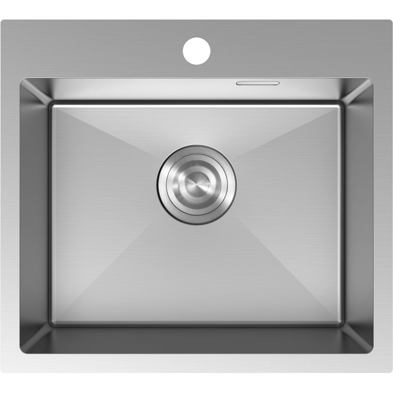 Mexen Solix 1-jų sekcijų plieninė kriauklė 500 x 450 mm, inox - 6402501000-01