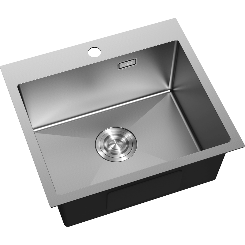 Mexen Solix 1-jų sekcijų plieninė kriauklė 500 x 450 mm, inox - 6402501000-01