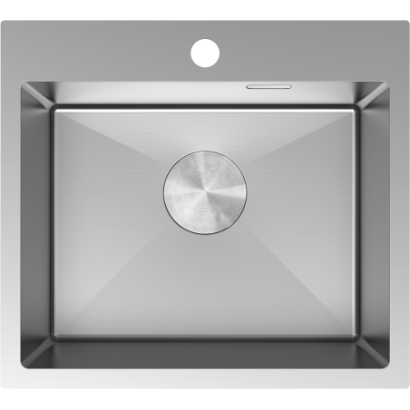 Mexen Solix nerūdijančio plieno plautuvė 1 skyrius 500 x 450 mm, inox - 6402501000-01