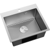 Mexen Solix plieninė kriauklė 1 kameros 500 x 450 mm, inox HC - 6402501000-01HC