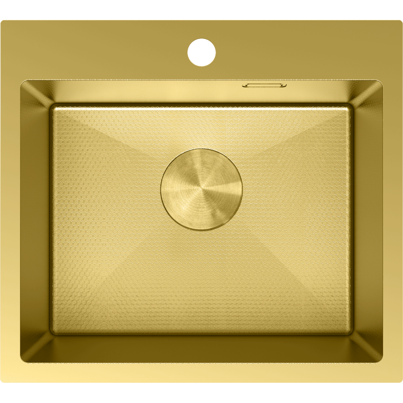 Mexen Solix nerūdijančio plieno vienos kameros plautuvė 500 x 450 mm, auksinė HC - 6402501000-55HC