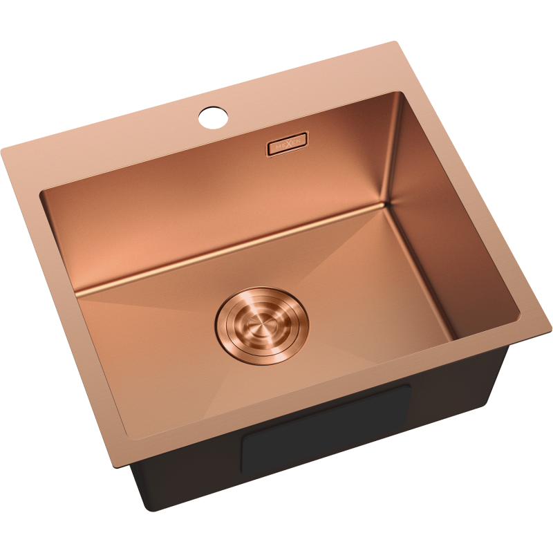 Mexen Solix plieninė vienos dalies plautuvė 500 x 450 mm, varis - 6402501000-65