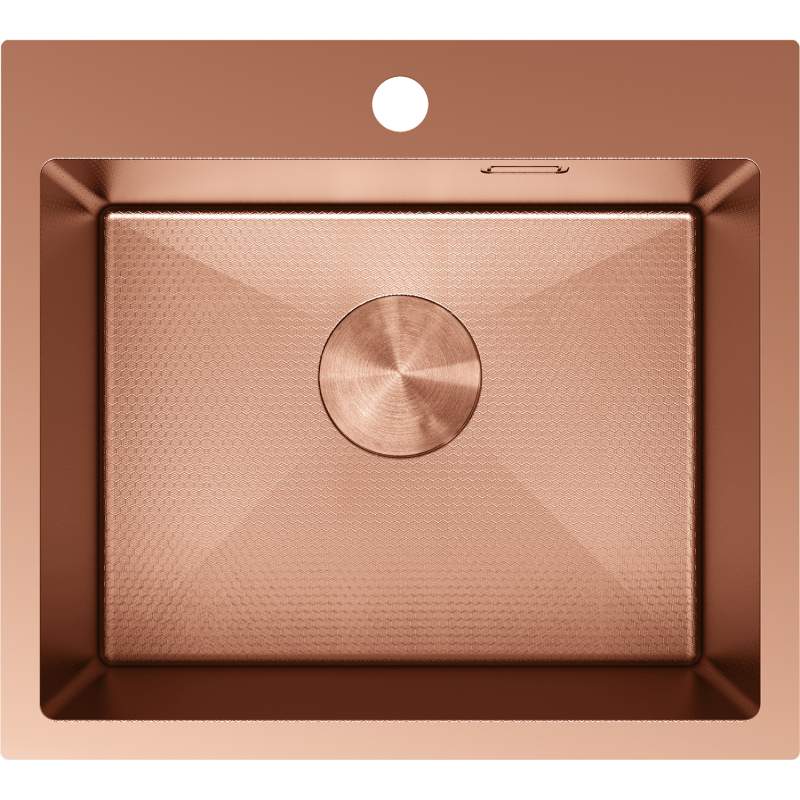 Mexen Solix plieninė kriauklė 1-skyrius 500 x 450 mm, vario HC - 6402501000-65HC