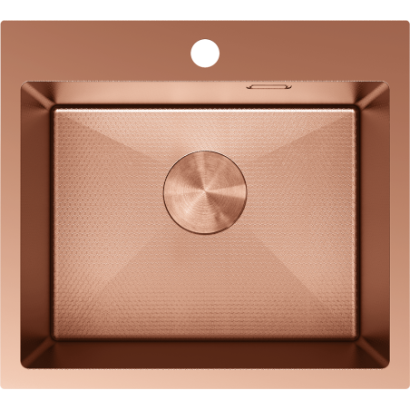 Mexen Solix plieninė kriauklė 1-skyrius 500 x 450 mm, vario HC - 6402501000-65HC