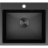 Mexen Solix plieninė vienos kameros plautuvė 500 x 450 mm, juoda - 6402501000-70