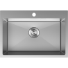 Mexen Solix plieninė virtuvės kriauklė 1-skyrius 650 x 450 mm, inox - 6403651000-01