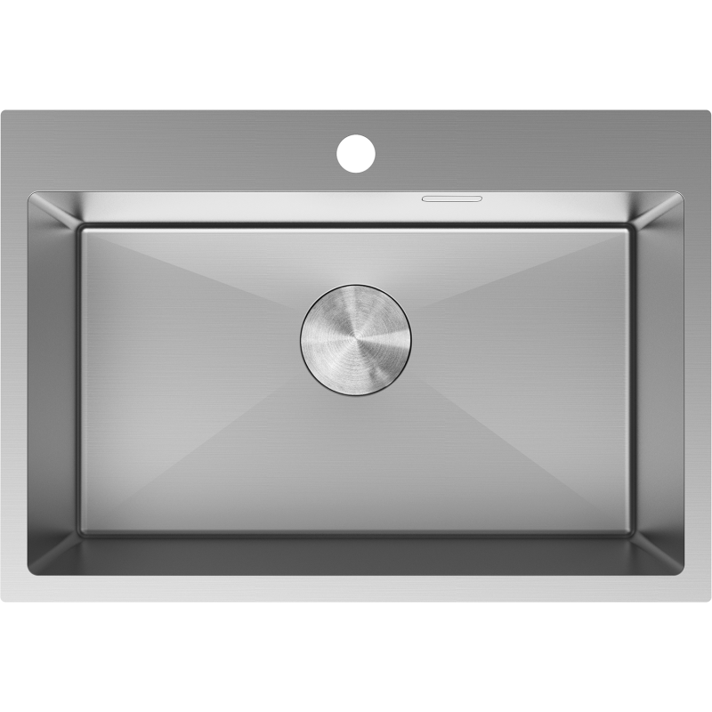 Mexen Solix plieninė virtuvės kriauklė 1-skyrius 650 x 450 mm, inox - 6403651000-01
