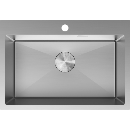 Mexen Solix plieninė virtuvės kriauklė 1-skyrius 650 x 450 mm, inox - 6403651000-01
