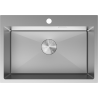 Mexen Solix plieninė virtuvės kriauklė 1-skyrius 650 x 450 mm, inox - 6403651000-01