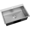 Mexen Solix plieninė virtuvės kriauklė 1-skyrius 650 x 450 mm, inox - 6403651000-01