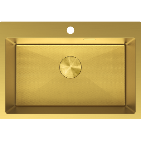 Mexen Solix plieninė vienos kameros plautuvė 650 x 450 mm, auksinė HC - 6403651000-55HC