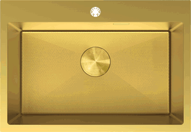 Mexen Solix plieninė vienos kameros plautuvė 650 x 450 mm, auksinė HC - 6403651000-55HC