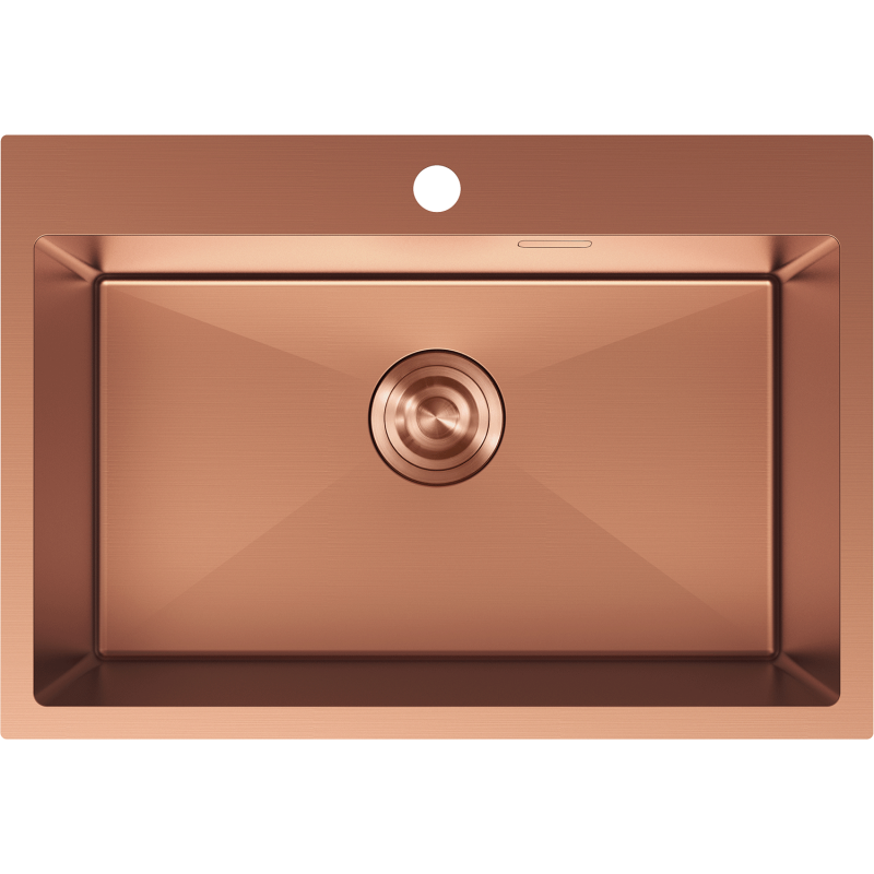 Mexen Solix plieninė virtuvės kriauklė, 1 skyrius, 650 x 450 mm, varis - 6403651000-65