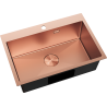 Mexen Solix plieninė virtuvės kriauklė 1 skyrius 650 x 450 mm, varis - 6403651000-65