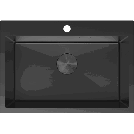 Mexen Solix nerūdijančio plieno plautuvė 1-dalinė 650 x 450 mm, juoda - 6403651000-70