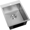 Mexen Solix plieninis kriauklė 1 skyrius 400 x 500 mm, inox - 6406401000-01