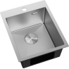Mexen Solix plieninis kriauklė 1 skyrius 400 x 500 mm, inox - 6406401000-01