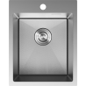 Mexen Solix nerūdijančio plieno plautuvė 1 skyrius 400 x 500 mm, inox HC - 6406401000-01HC
