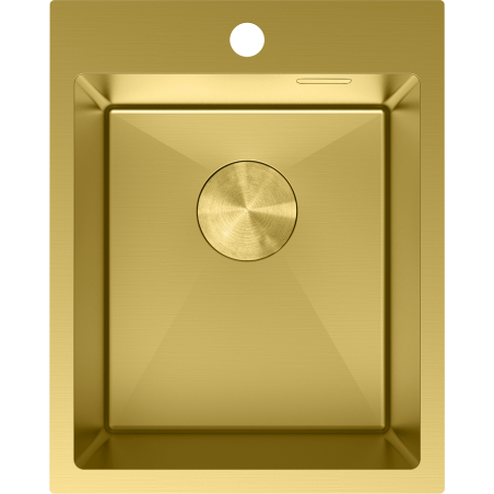 Mexen Solix plieninė kriauklė, 1 skyrius, 400 x 500 mm, auksinė - 6406401000-55