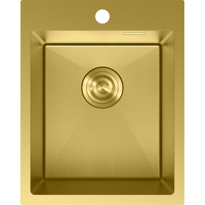 Mexen Solix nerūdijančio plieno kriauklė 1 skyrius 400 x 500 mm, auksinė HC - 6406401000-55HC