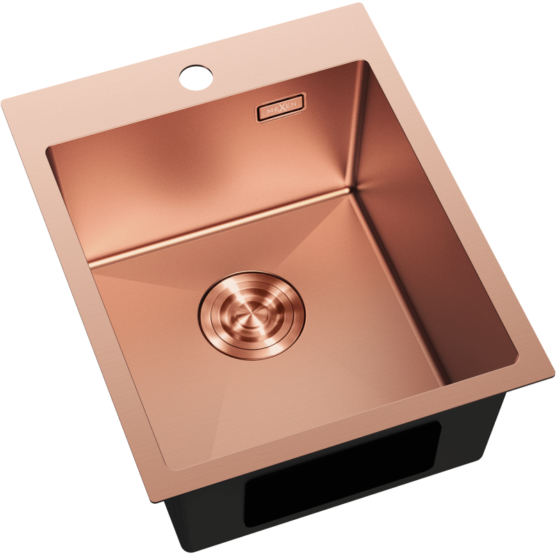 Mexen Solix plieninė vienos kameros kriauklė 400 x 500 mm, varis - 6406401000-65