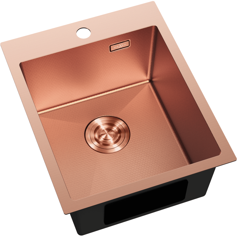 Mexen Solix nerūdijantis plieninis vienos kameros kriauklė 400 x 500 mm, varis HC - 6406401000-65HC