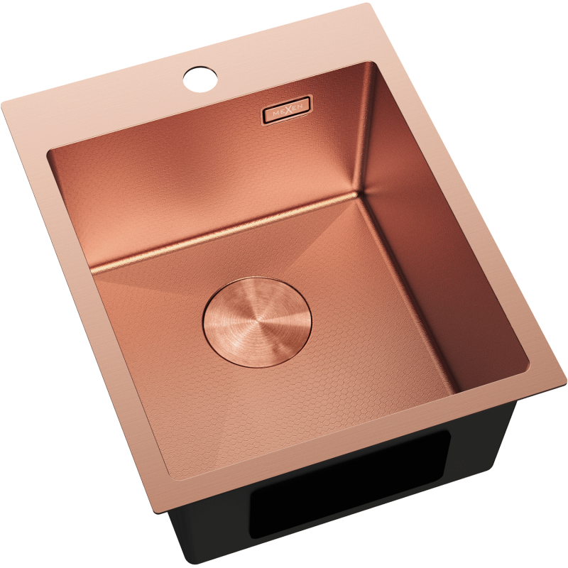 Mexen Solix nerūdijantis plieninis vienos kameros kriauklė 400 x 500 mm, varis HC - 6406401000-65HC