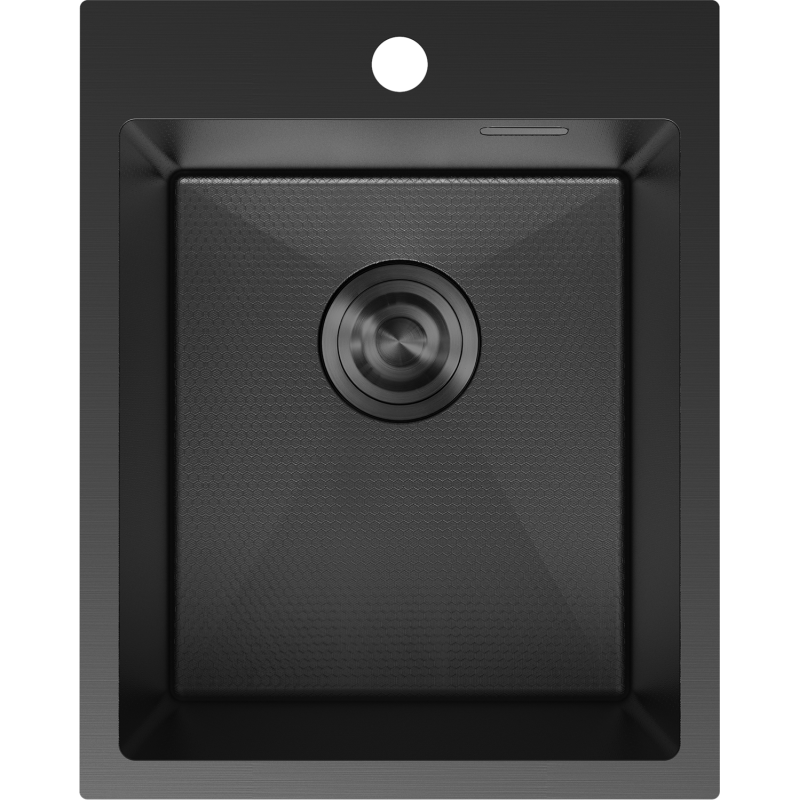 Mexen Solix vienos kameros plieninė kriauklė 400 x 500 mm, juoda HC - 6406401000-70HC