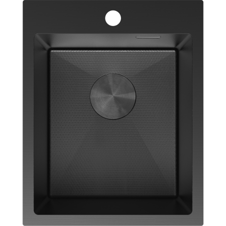 Mexen Solix vienos kameros plieninė kriauklė 400 x 500 mm, juoda HC - 6406401000-70HC