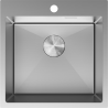 Mexen Solix nerūdijančio plieno plautuvė 1-skyrius 500 x 500 mm, inox - 6407501000-01