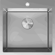 Mexen Solix nerūdijančio plieno plautuvė 1-skyrius 500 x 500 mm, inox - 6407501000-01