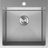 Mexen Solix plieninė vienos kameros kriauklė 500 x 500 mm, inox HC - 6407501000-01HC