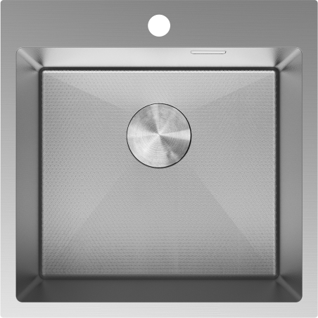 Mexen Solix plieninė vienos kameros kriauklė 500 x 500 mm, inox HC - 6407501000-01HC