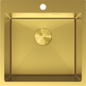 Mexen Solix plieninė virtuvės kriauklė 1 skyriumi 500 x 500 mm, auksinė - 6407501000-55