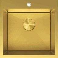 Mexen Solix nerūdijančio plieno 1 kamerinis kriauklė 500 x 500 mm, auksinė HC - 6407501000-55HC