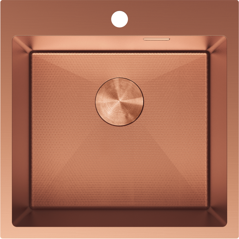 Mexen Solix plieninė 1 skyrelio kriauklė 500 x 500 mm, varis HC - 6407501000-65HC