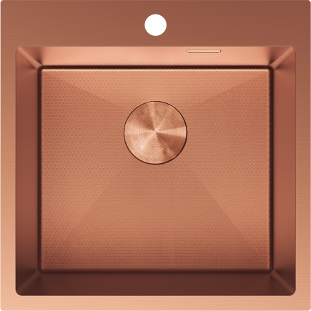 Mexen Solix plieninė 1 skyrelio kriauklė 500 x 500 mm, varis HC - 6407501000-65HC