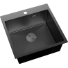 Mexen Solix plieninis virtuvės praustuvas 1 skyrius 500 x 500 mm, juodas HC - 6407501000-70HC