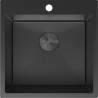 Mexen Solix plieninis virtuvės praustuvas 1 skyrius 500 x 500 mm, juodas HC - 6407501000-70HC