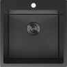 Mexen Solix plieninis virtuvės praustuvas 1 skyrius 500 x 500 mm, juodas HC - 6407501000-70HC