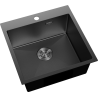 Mexen Solix plieninis virtuvės praustuvas 1 skyrius 500 x 500 mm, juodas HC - 6407501000-70HC