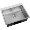 Mexen Solix plieninė kriauklė 1 skyrius 600 x 500 mm, inox - 6408601000-01