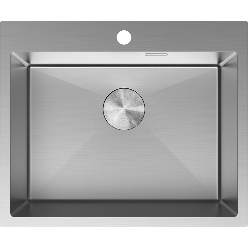 Mexen Solix plieninė kriauklė 1 skyrius 600 x 500 mm, inox - 6408601000-01